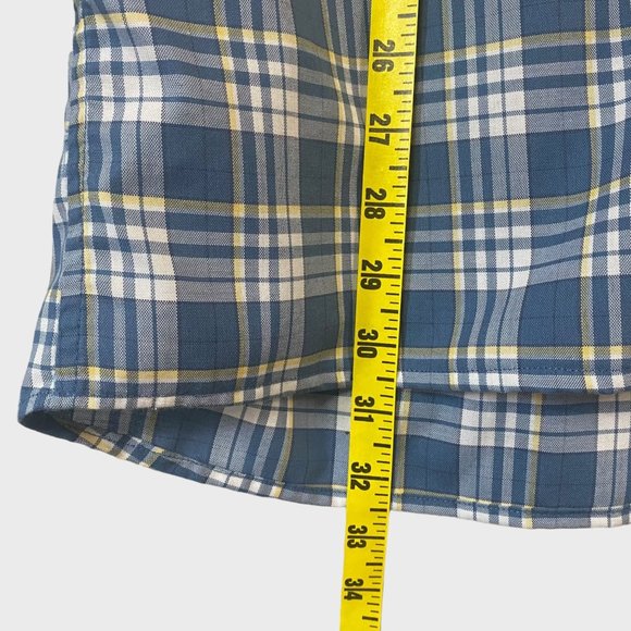 L.L. Bean Traditional Fit Plaid Shirt Mens Size XLT Blue Long-Sleeve Button Down - Picture 13 of 13